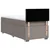 Vidaxl Box spring postelja z vzmetnico taupe 100x200 cm blago
