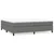 Vidaxl Box spring postelja z vzmetnico temno siva 200x200 cm blago