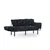 Atelier del Sofa Trosed na razvlačenje Nitta 185x85x70cm Crni