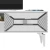 Hanah Home HANAH HOME Yumedi - White, Silver TV omarica, (20865201)