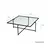 Hanah Home Klub sto Sun S409 85x35x85cm Crni