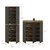 Livetastic Garderobna omara Scarpa, Barva Hrasta, Antracit, 2 Kos
