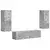 Set TV komoda Zidne 2 pcs Betonski sivi Konstruirano drvo