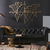 WALLXPERT World Map Compass Gold