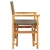 vidaXL Jedilni stol Rjava in taupe 56 x 54 x 87 cm Trden tikov les