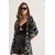 Olalook Ženski kaftan za plažu, Crno-beli