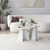 HANAH HOME Set stolova Mushroom 2 Gold White
