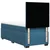 Vidaxl Box spring postelja z vzmetnico modra 90x200 cm žamet