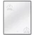 LED Ogledalo Vixisse A - 60x60cm