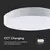 LED prigušiva plafonska svetiljka LED/40W/230V 3000-6500K 39,5 cm bela + daljinski upravljač