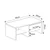 HANAH HOME Sto za dnevnu sobu Laris Travertine