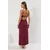 Trendyol Milla Ženska haljina Tbess25El00079, Bordo