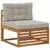 Set vanjskih sofa 6 pcs Prirodna i svjetlosiva 79 x 79 x 37 cm