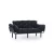 ATELIER DEL SOFA Sofa trosed Nitta Triple Black