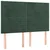 Vidaxl Box spring postelja z vzmetnico temno zelen 140x190 cm žamet