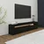 HANAH HOME TV polica Bati Wood Black