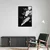 Canvas Slika na platnu Crno belo cveće, Sa ramom, 40 x 60 cm, Crni
