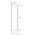 Geberit 500.361.JR.1 - Zidni kupatilski ormarić Smyle Square 118x36 cm orah