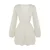 Trendyol Ecru Mini Woven Tied Linen Blend Beach Dress