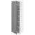 METOD Visoki element s policama, bela/Nickebo mat sivozelena, 60x60x200 cm