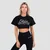 GymBeam Women‘s Thrive Cropped T-shirt Black