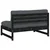 Srednja sofa crni 120x80 cm od masivne borovine