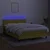Box spring postelja z vzmetnico LED modra 140x200 cm blago