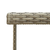 Vrtni stol sivi 109 x 107 x 74 cm od poliratana i stakla