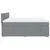 Vidaxl Box spring postelja z vzmetnico svetlo siva 200x200 cm blago