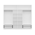 Hanah Home Garderober Kale-5139, 270x235x52 cm, Beli