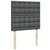 Vidaxl Box spring postelja z vzmetnico temno siva 100x200 cm blago