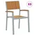 Stolica koja se može slagati 8 pcs Smeđa 56 x 57 x 87 cm