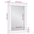 Ogledalo za kupaonicu 50x2,5x70 cm Puno drvo Mango