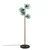 Opviq Podna lampa Benek-15-14542, 36x36x135 cm, IP20, Zlatno-plava boja