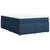 Vidaxl Box spring postelja z vzmetnico modra 160x200 cm blago
