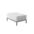 Hanah Home Klub sto Lord 90x40x60cm Crno-Beli
