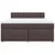 Vidaxl Box spring postelja z vzmetnico temno rjava 180x200 cm blago