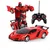 Avto robot transformers 2v1 na daljinsko vodenje rdeč
