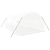 Staklenik s čeličnim okvirom bijeli 18 m2 6 x 3 x 2 m