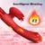 SuperLove Heating & Licking Powerful Rabbit G-Spot Vibrator Red