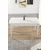 Hanah Home trpezarijski sto na razvlačenje Via, 132 × 80 cm (razvučen 170 cm), bela ploča, bele noge