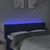 Vidaxl LED posteljno vzglavje modro 147x16x78/88 cm blago