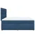 vidaXL vidaXL Box spring postelja z vzmetnico modra 180x200 cm blago, (21310471)