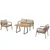 Hanah Home Baštenski set Parma, Krem
