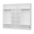 Hanah Home Garderober Kale-3932, 270x255x52 cm, Beli