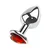 Diamond Heart Butt Plug Small Clear