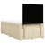 vidaXL vidaXL Box spring postelja z vzmetnico krem 120x190 cm blago, (21307563)