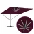 Suncobran S LED lampica Bordeaux Crvena 286 x 284 x 270 cm