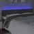 LED uzglavlje tamnosivo 180x5x78/88 cm od tkanine