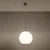 Sollux SL.0256 - Luster na sajli BALL 1xE27/15W/230V prečnika 30 cm bela/sjajni hrom